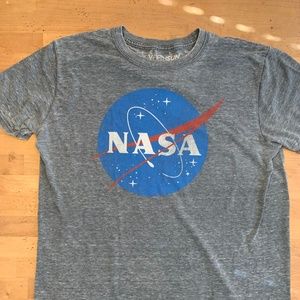 NASA Men's Soft T-Shirt Large Large StoneWash Grey